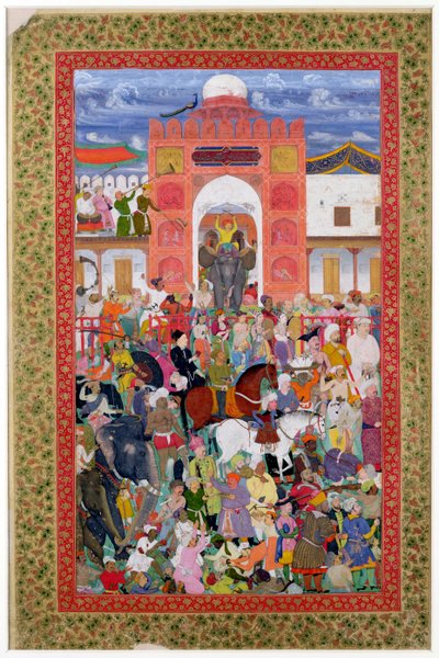 Festivities on the Occasion of the Coronation of Emperor Djahangir (1569-1627) 1605 by Indian School